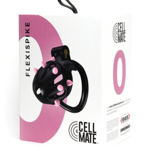Sport Fucker Cellmate FlexiSpike Chastity Cage - Size 0 Black/Pink