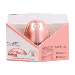 Shots Twitch Innovation Hands Free Clitoral Stimulator - Rose Gold