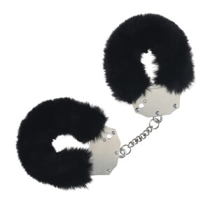 Shots Ouch! Heavy-duty Fluffy Handcuffs - Black