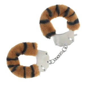 Shots Ouch! Heavy-duty Fluffy Handcuffs - Tiger