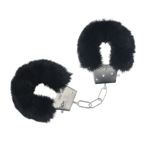 Shots Ouch! Classic Fluffy Handcuffs - Black