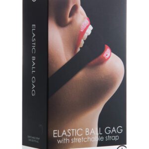 Shots Ouch Elastic Ball Gag - Black