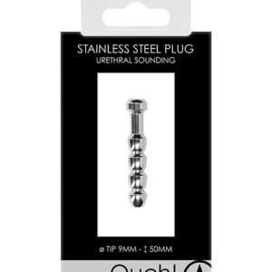 Shots Ouch 9 mm Urethral Sounding Metal Plug