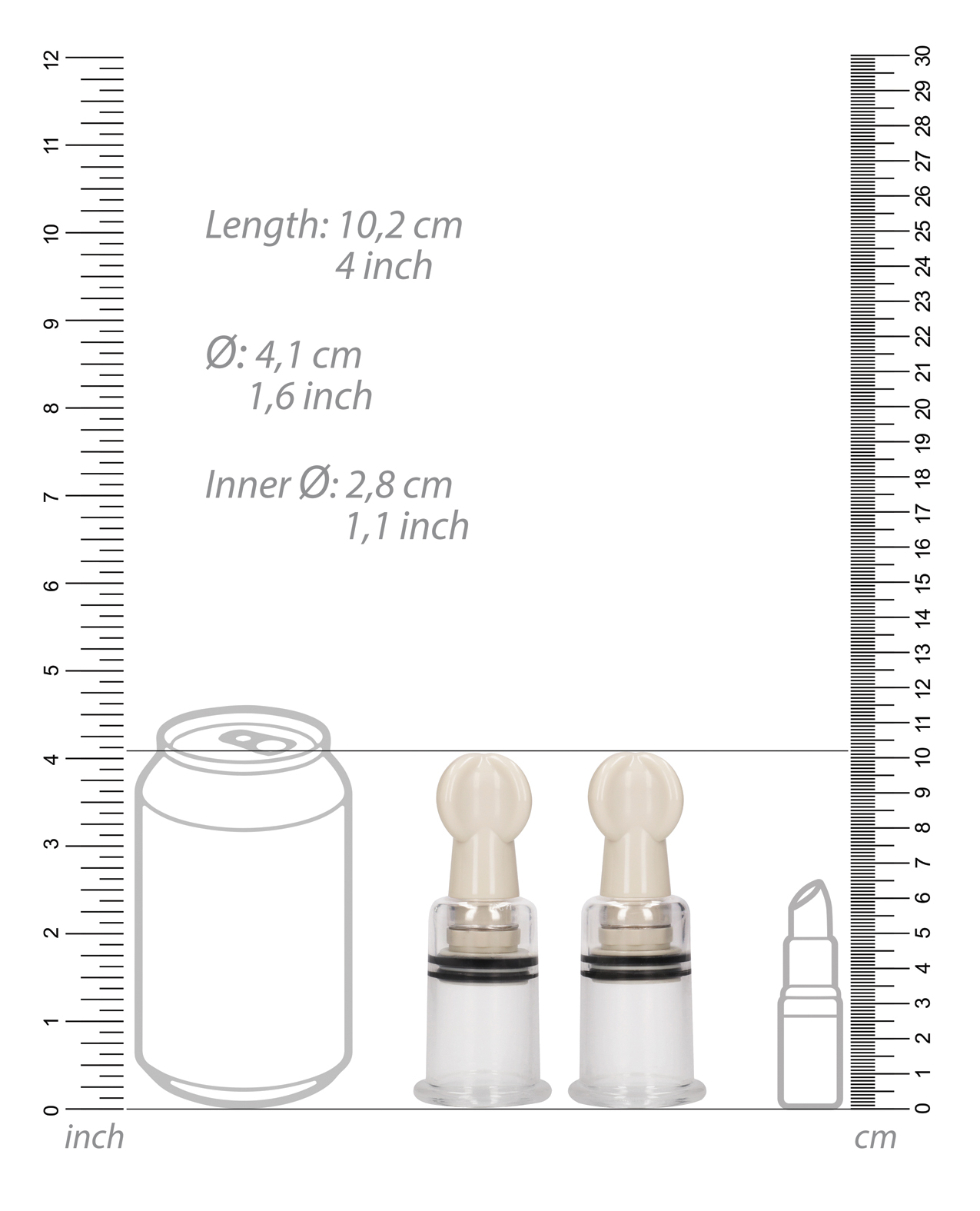 Shots Pumped Nipple Suction Set - Medium Clear - Image 6