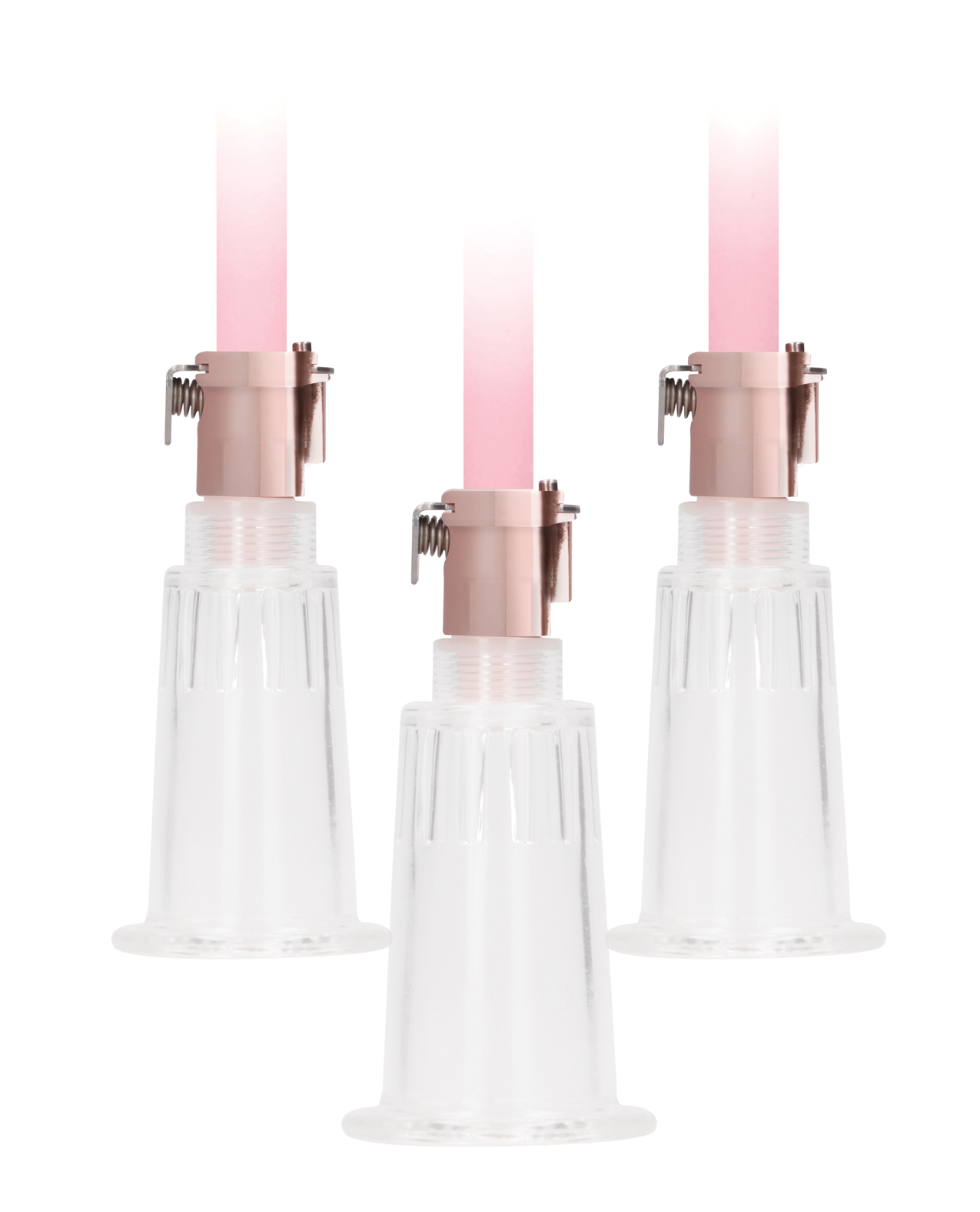 Shots Pumped Clitoral & Nipple Pump Set - Medium Rose Gold - Image 5