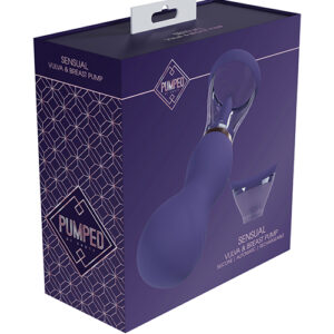 Shots Pumped Sensual Rechargeable Vulva & Breast Pump - Purple