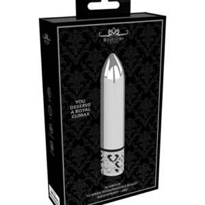 Shots Royal Gem Glamour Rechargeable Bullet - Silver
