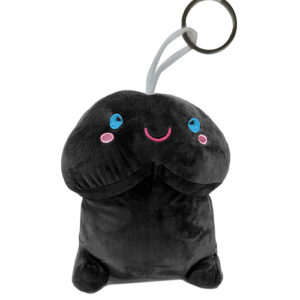 Shots Short Penis Plushie - Black 4" / 10 cm