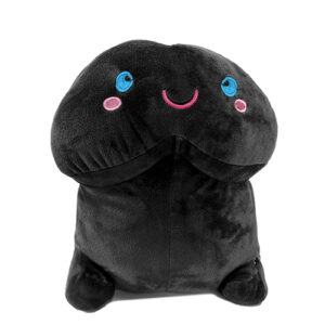 Shots Short Penis Plushie - Black 12" / 30 cm