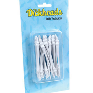 Shots The Dickheads Bride Toothpicks - White