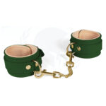 Spartacus PU Ankle Cuffs w/Plush Lining - Green