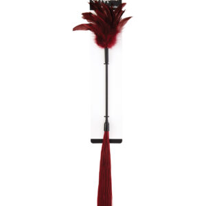 Sex & Mischief Enchanted Feather Tickler - Burgundy