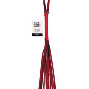 Sex & Mischief Ex's & Oh's Crystal Flogger - Red