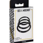 Sex & Mischief Nitrile Cock Ring Pack of 3