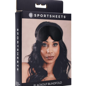 Sportsheets Blackout Memory Foam Blindfold - Black