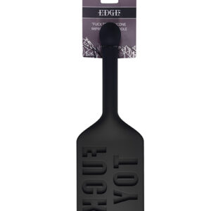 Edge FUCK TOY Silicone Paddle - Black