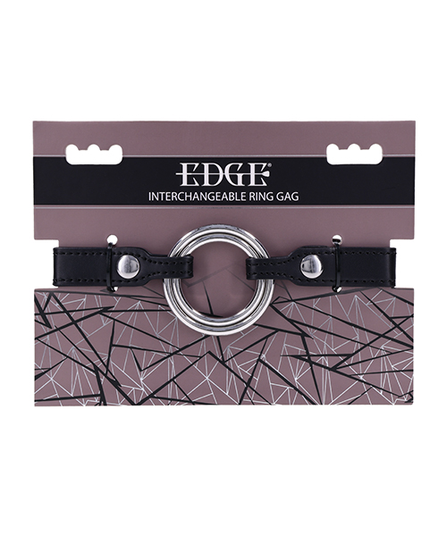 Edge Interchangeable Ring Gag - Black