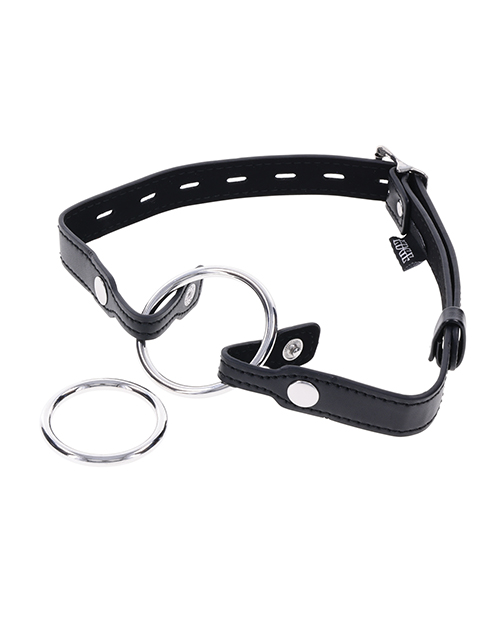 Edge Interchangeable Ring Gag - Black - Image 4