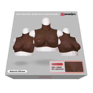 XX-DREAMTOYS Ultra Realistic D Cup Breast Form Medium - Black