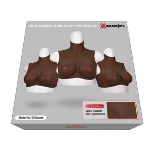 XX-DREAMTOYS Ultra Realistic H Cup Breast Form Extra Large - Black