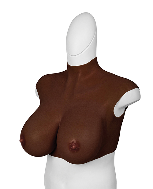 XX-DREAMTOYS Ultra Realistic H Cup Breast Form Extra Large - Black - Image 2