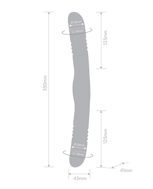 Together Double Delight Double-Ended Vibrating & Thrusting Vibrator - Purple - Image 5