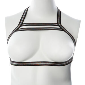 Gender Fluid Silver Lining Harness - S-L Black/Silver