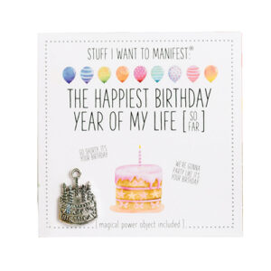 Warm Human The Best Birthday Year of My Life (So Far) Mini Card & Charm