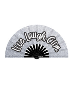 Wood Rocket Live Laugh Cum Fan - Silver Glitter