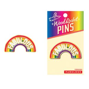 Wood Rocket Fabulous Enamel Pin