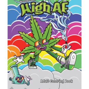 Wood Rocket High AF Adult Coloring Book