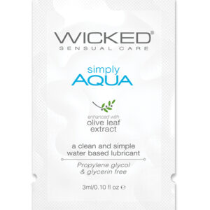 Wicked Sensual Care Simply Aqua Water Based Lubricant - .1 oz