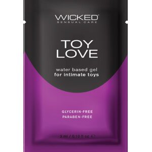 Wicked Sensual Care Toy Love Water Based Lubricant - .1 oz Fragrance Free