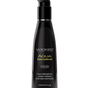 Wicked Sensual Care Hypoallergenic Aqua Sensitive Waterbased Lubricant - 4 oz Unscented