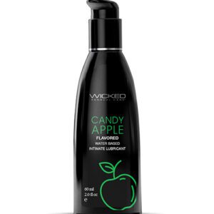 Wicked Sensual Care Aqua Waterbased Lubricant - 2 oz Candy Apple