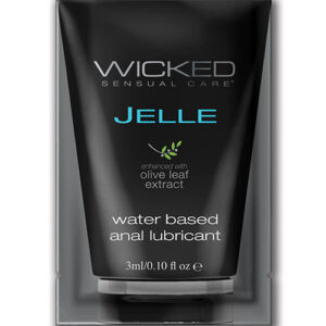 Wicked Sensual Care Jelle Water Based Anal Lubricant - .1 oz Fragrance Free