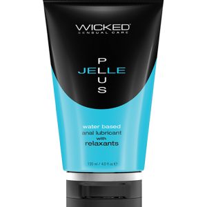Wicked Sensual Care Jelle Plus Water Based Anal Lubricant with Relaxants - 4 oz