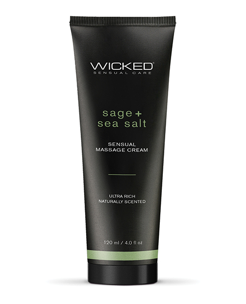 Wicked Sensual Care Sage & Sea Salt Massage Cream - 4 oz