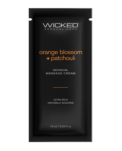 Wicked Sensual Care Orange Blossom & Patchouli Massage Cream - .34 oz