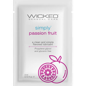 Wicked Sensual Care Simply Water Based Lubricant - .1 oz Passion Fruit