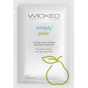 Wicked Sensual Care Simply Water Based Lubricant - .1 oz Pear