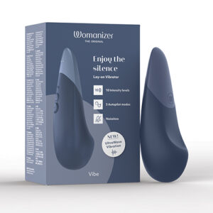 Womanizer Vibe Silent Stimulator - Dark Blue