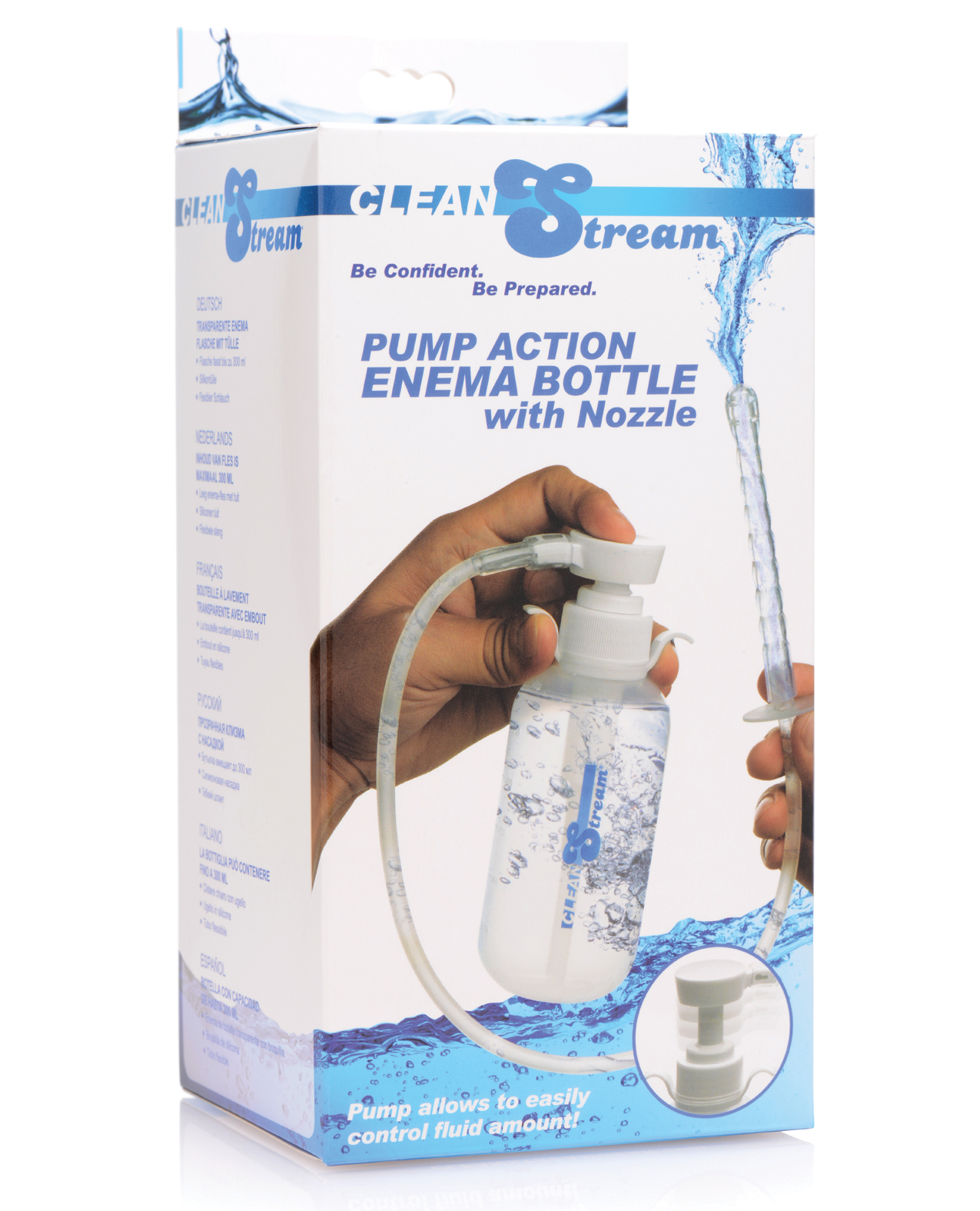 CleanStream Pump Action Enema Bottle w/Nozzle