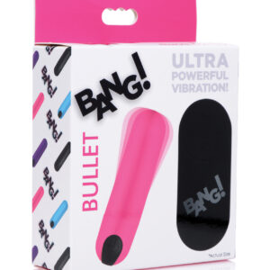 Bang! Vibrating Bullet w/Remote Control - Pink