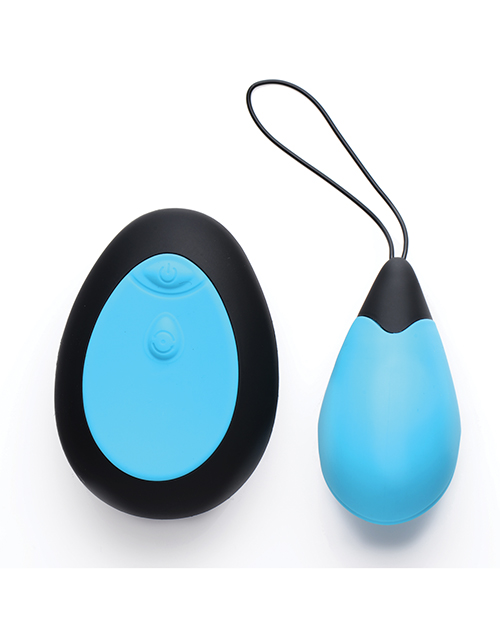 Bang! 10X Silicone Vibrating Egg - Blue - Image 2