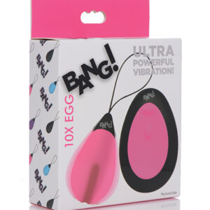 Bang! 10X Silicone Vibrating Egg - Pink