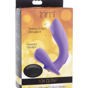 Inmi 10x G-Tap Tapping Silicone G Spot Vibrator - Purple