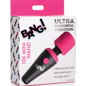 Bang! 10X Vibrating Mini Silicone Wand - Pink