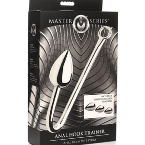 Master Series Anal Hook Trainer w/3 Plugs - Silver