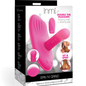Inmi Spin N' Grind Rotating & Vibrating Silicone Grinder - Pink